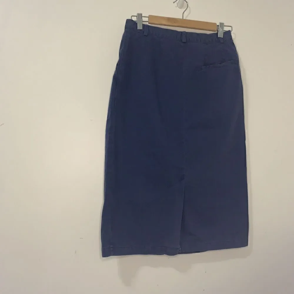 Vintage Lands' End Direct Merchants Women's 12P High Waisted Pleated Front Skirt